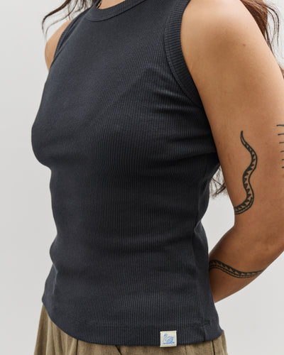 Merz b. Schwanen Ribbed Tanktop, Charcoal