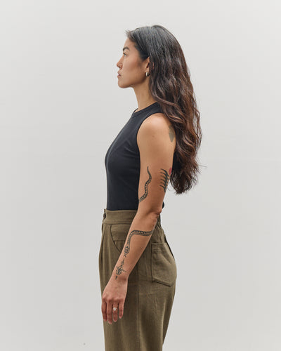 Merz b. Schwanen Ribbed Tanktop, Charcoal