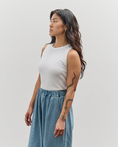 Merz b. Schwanen Ribbed Tanktop, White