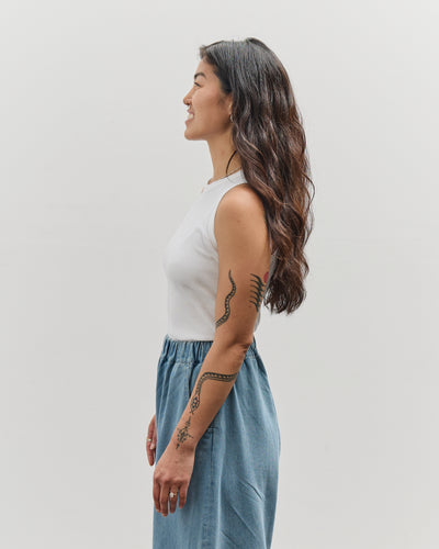 Merz b. Schwanen Ribbed Tanktop, White