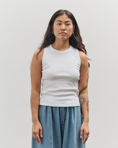 Merz b. Schwanen Ribbed Tanktop, White