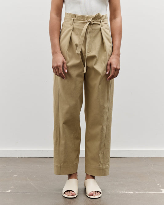 Mijeong Park Belted Barrel Leg Pants, Camel