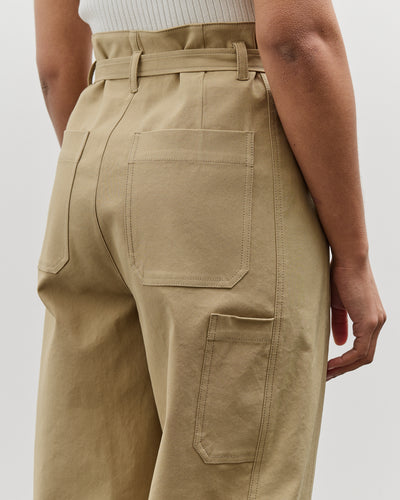Mijeong Park Belted Barrel Leg Pants, Camel