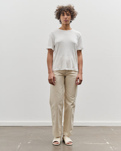 Mijeong Park Cotton Tencel Ribbed T-Shirt, White