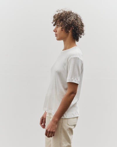 Mijeong Park Cotton Tencel Ribbed T-Shirt, White