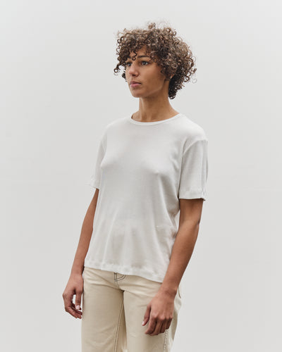 Mijeong Park Cotton Tencel Ribbed T-Shirt, White