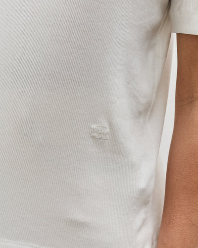 Mijeong Park Cotton Tencel Ribbed T-Shirt, White