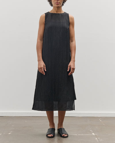 Mijeong Park Pleated Midi Dress, Black