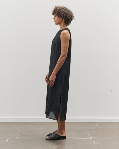 Mijeong Park Pleated Midi Dress, Black