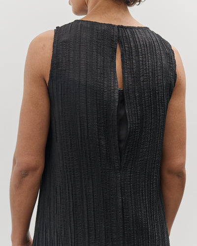 Mijeong Park Pleated Midi Dress, Black