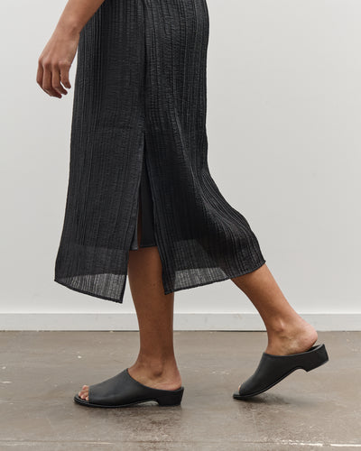 Mijeong Park Pleated Midi Dress, Black