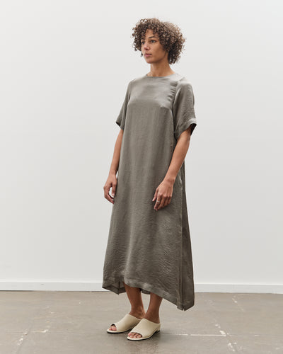 Mijeong Park Satin Maxi Dress, Olive