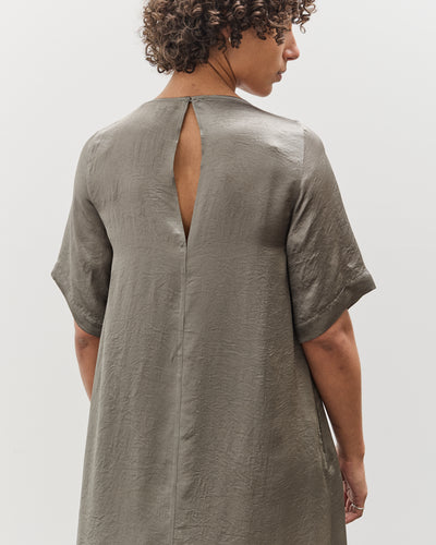 Mijeong Park Satin Maxi Dress, Olive