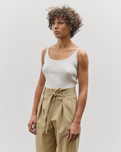 Mijeong Park Slim Ribbed Knit Tank, White