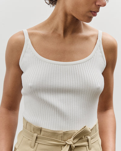 Mijeong Park Slim Ribbed Knit Tank, White