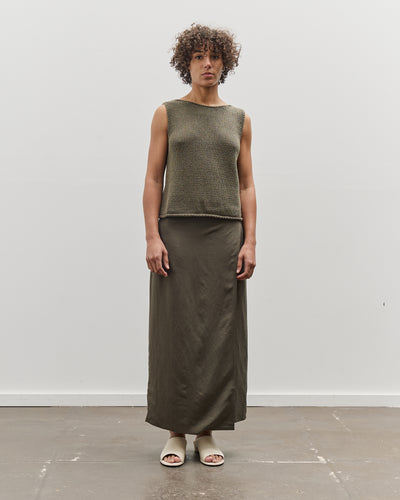 Mijeong Park Boat Neck Knit Tank, Olive
