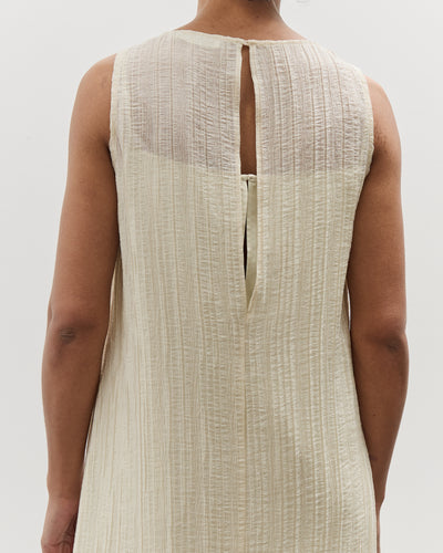 Mijeong Park Pleated Midi Dress, Cream
