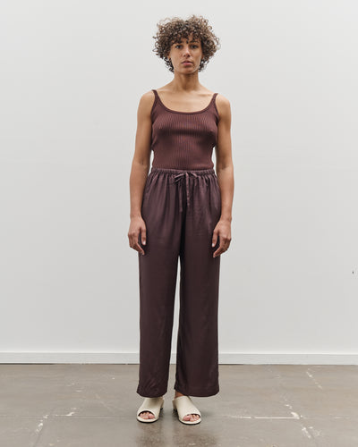 Mijeong Park Slim Ribbed Knit Tank, Brown