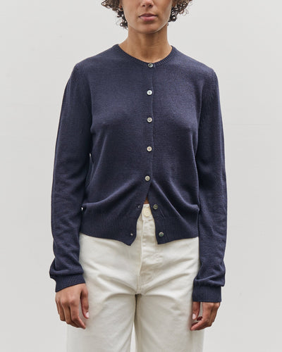 Mijeong Park Cotton Blend Cardigan, Navy