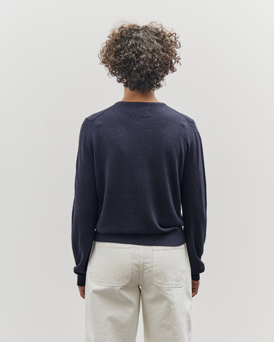 Mijeong Park Cotton Blend Cardigan, Navy