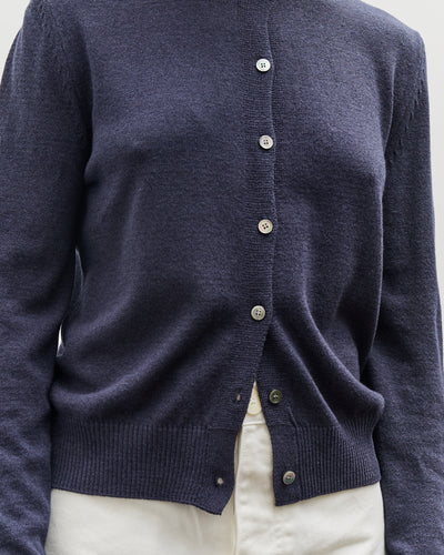 Mijeong Park Cotton Blend Cardigan, Navy