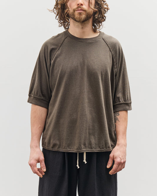 O-Project 3/4 Sleeve Tee, Green Grey
