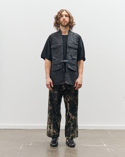 O-Project Denim Vest, Off-Black