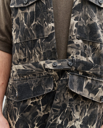 O-Project Denim Vest, Bleached Shadow