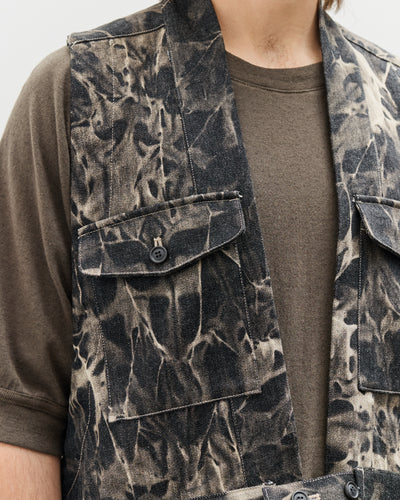 O-Project Denim Vest, Bleached Shadow