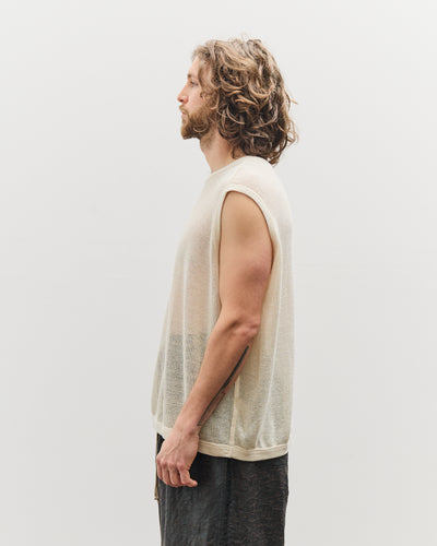 O-Project Sleeveless Tee Mesh, Kinari