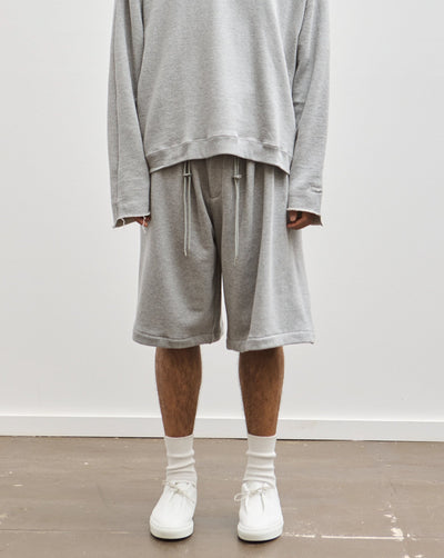 Sillage Loopwheel Circular Shorts, Grey