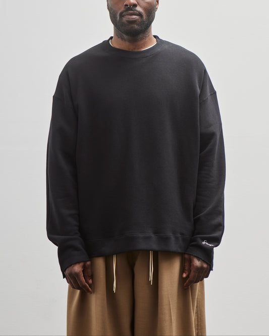 Sillage French Terry Crewneck, Black