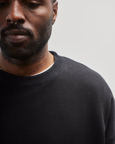 Sillage French Terry Crewneck, Black