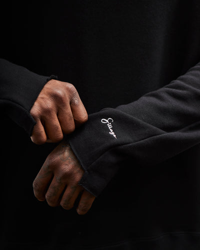 Sillage French Terry Crewneck, Black