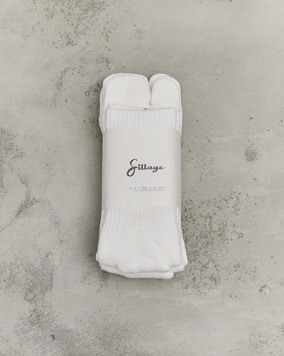 Sillage Tabi Socks Set of 3, Ivory