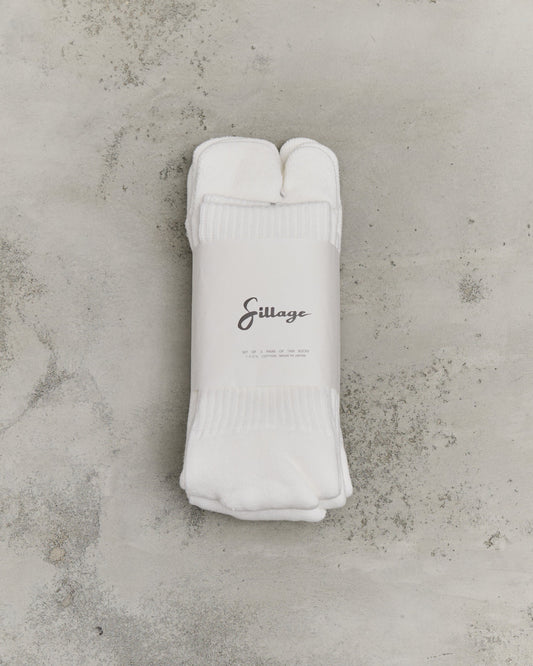 Sillage Tabi Socks Set of 3, Ivory
