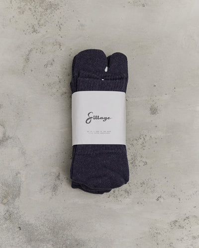 Sillage Tabi Socks Set of 3, Navy