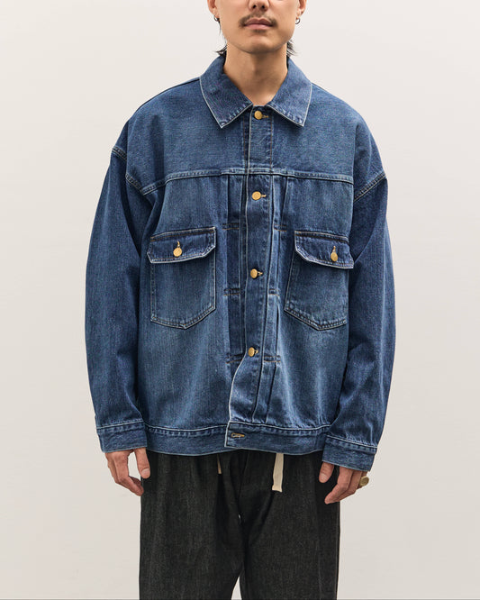 Sillage Trucker Jacket, Denim Damaged
