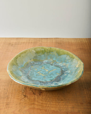 Yuriko Bullock Plate #21, Aquamarine