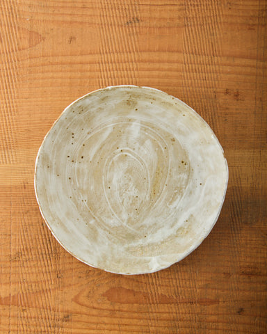 Yuriko Bullock Wood-Fired Plate, Alabaster