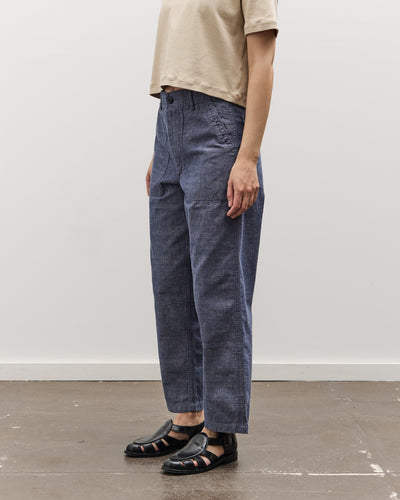 orSlow Short Length Chambray Fatigue Pants, Stone Blue