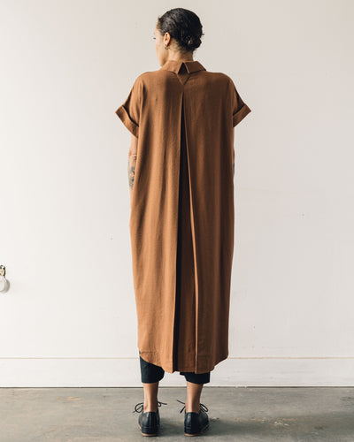 7115 Signature Shirt Maxi Dress, Rust