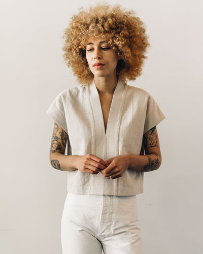 7115 V Neck Panel Top