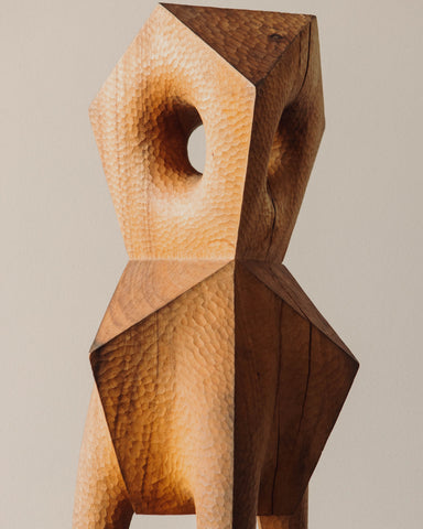 Aleph Geddis Wood Sculpture, Large Creature