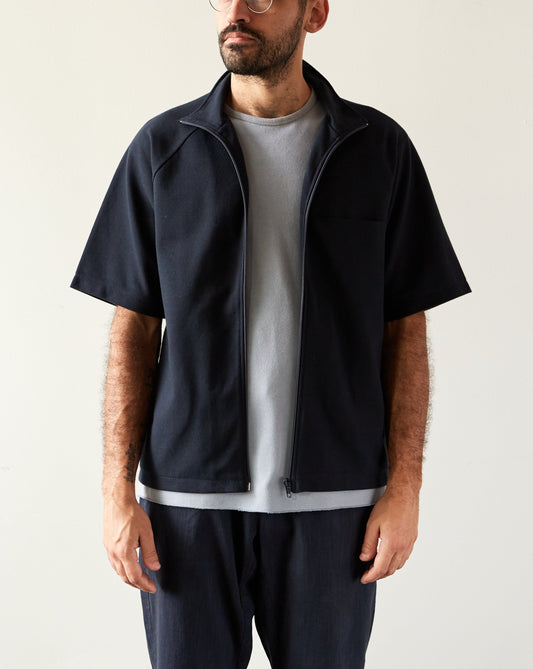 Arpenteur Jet Zippered T-Shirt, Midnight Blue