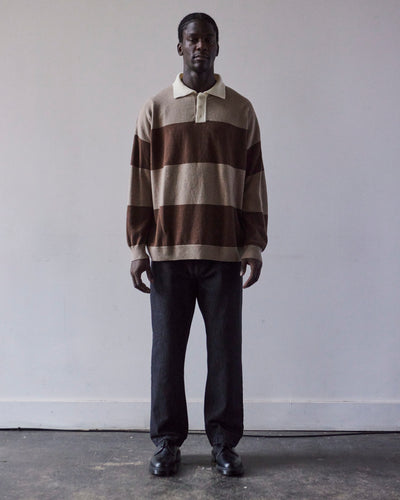 Cordera Cashmere Polo Sweater, Taupe