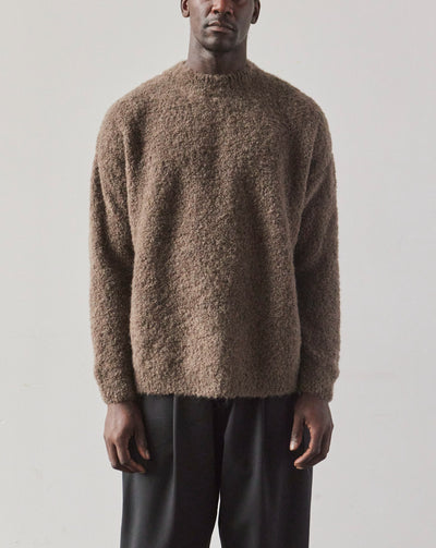 Cordera Men's Bouclé Sweater, Vetiver