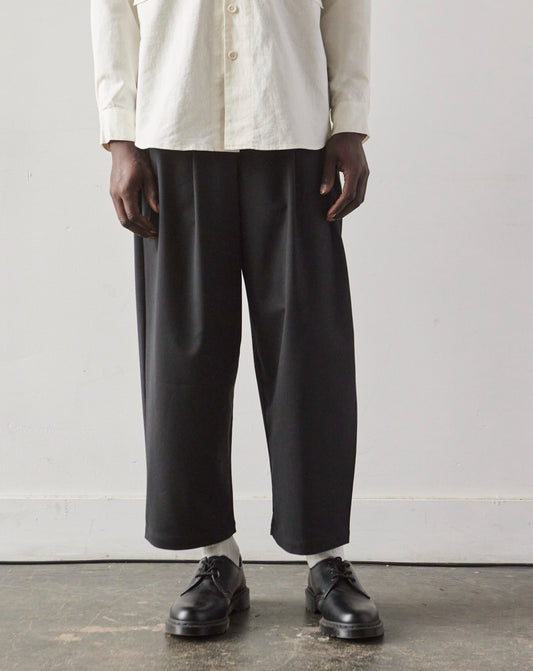 Cordera Tailoring Elastic Waist Pants, Black