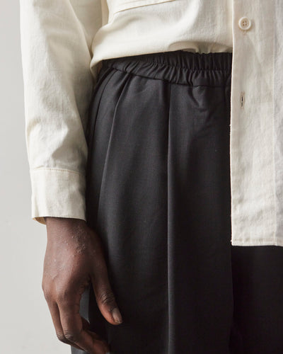 Cordera Tailoring Elastic Waist Pants, Black