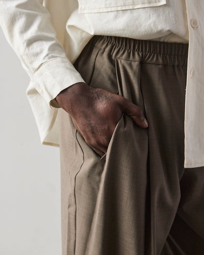 Cordera Tailoring Elastic Waist Pants, Vetiver